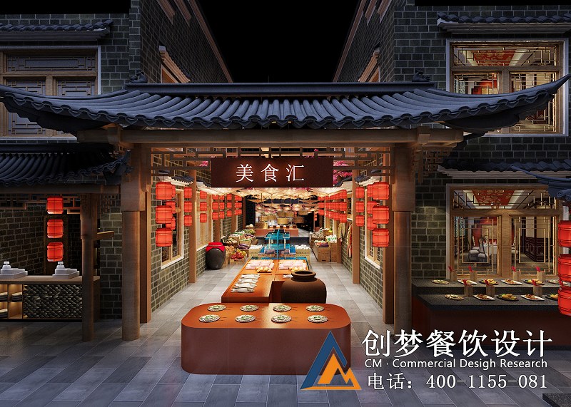 小埠大院丨郴州1200平中式國(guó)潮風(fēng)餐廳